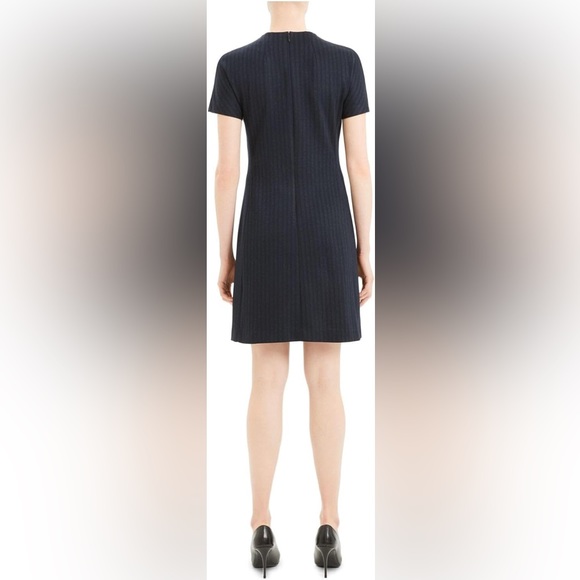 Theory Striped Knee Length Work Dress - Picture 4 of 6